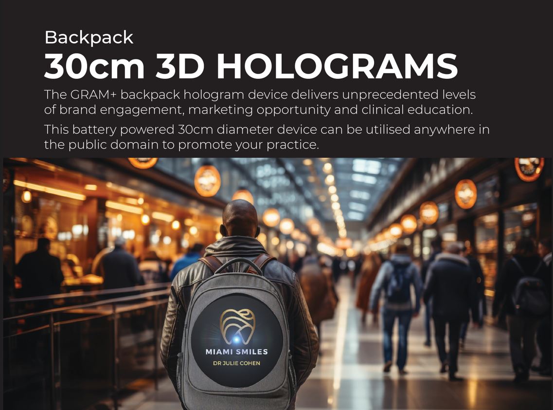 30cm Round Backpack Hologram