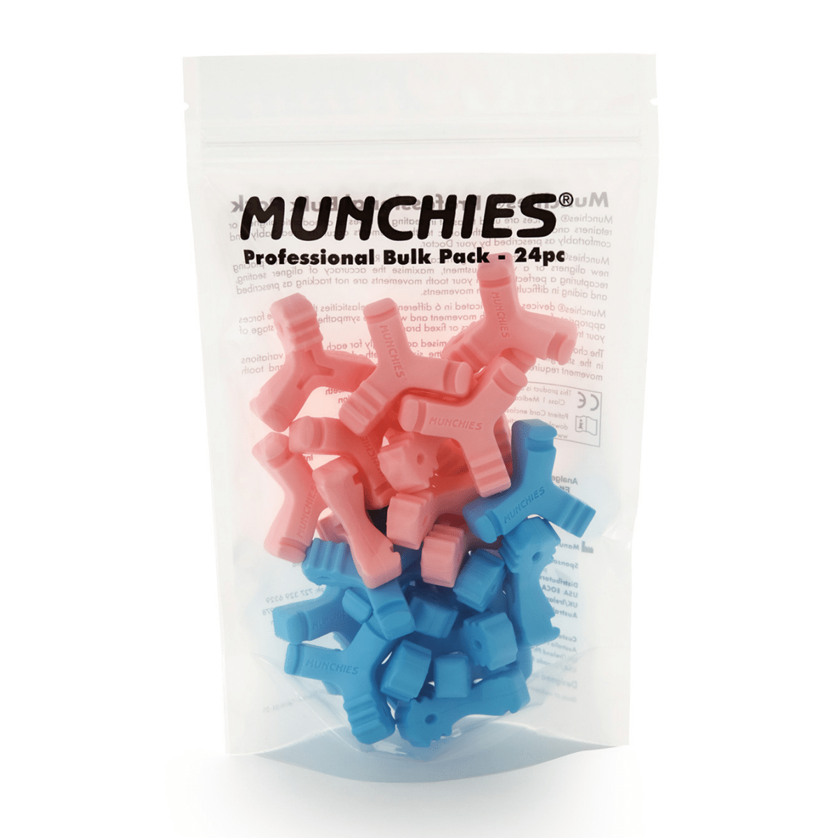 24 Piece Munchies® EPS Bulk Pack with Pink and Blue Munchies® EPS