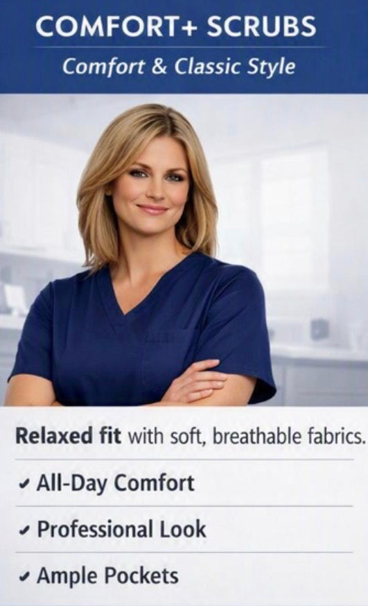 COMING SOON | COMFORT+ Scrub Sets | NAVY BLUE