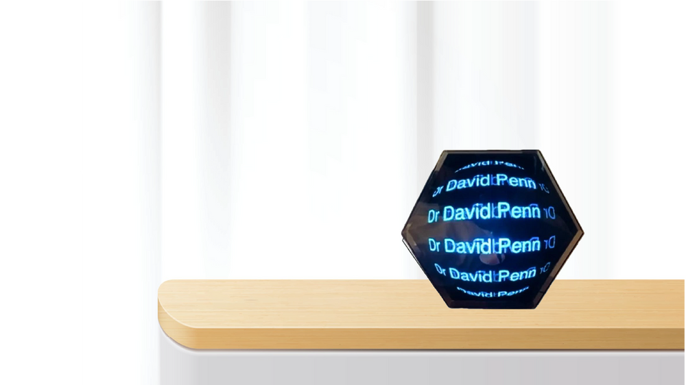 18cm Hexagon Hologram
