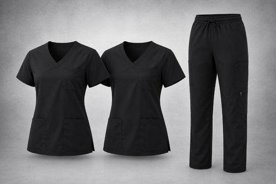 FOCUS+ Scrub Set of 3 | BLACK (2P1T)