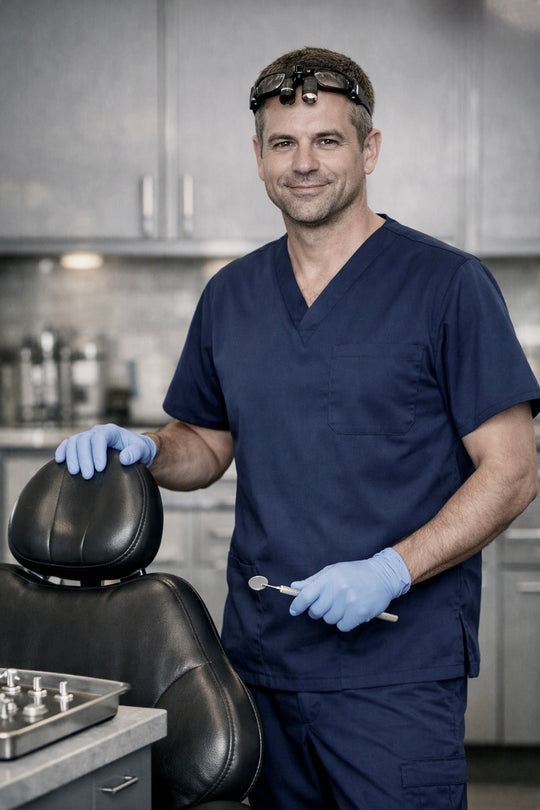 COMFORT+ Scrub Top | NAVY BLUE