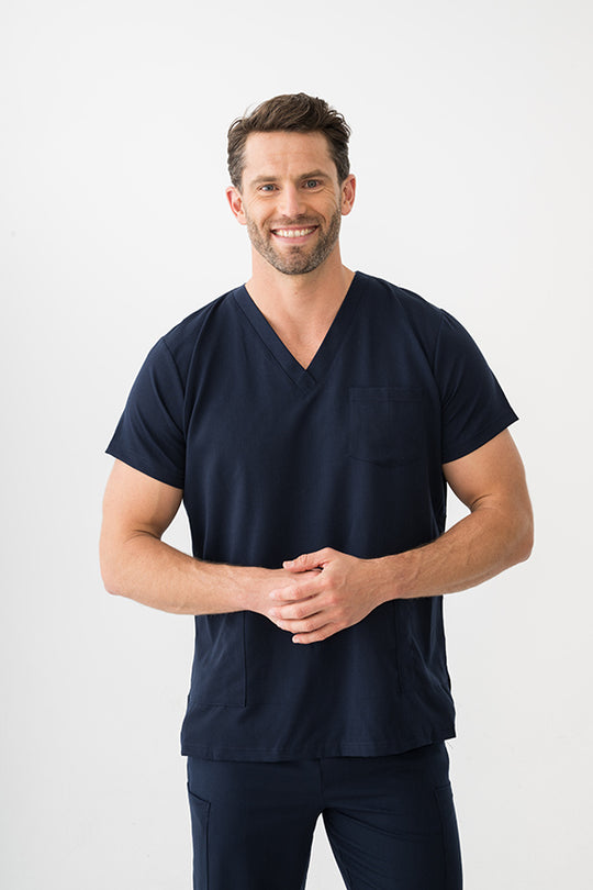 COMFORT+ Scrub Top | NAVY BLUE