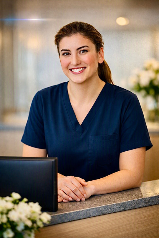 COMFORT+ Scrub Top | NAVY BLUE