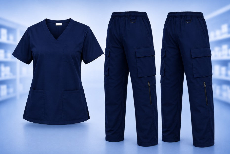 COMFORT+ Scrub Set of 3 | NAVY BLUE (T1P2)