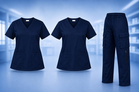 COMFORT+ Scrub Set of 3 | NAVY BLUE (T2P1)