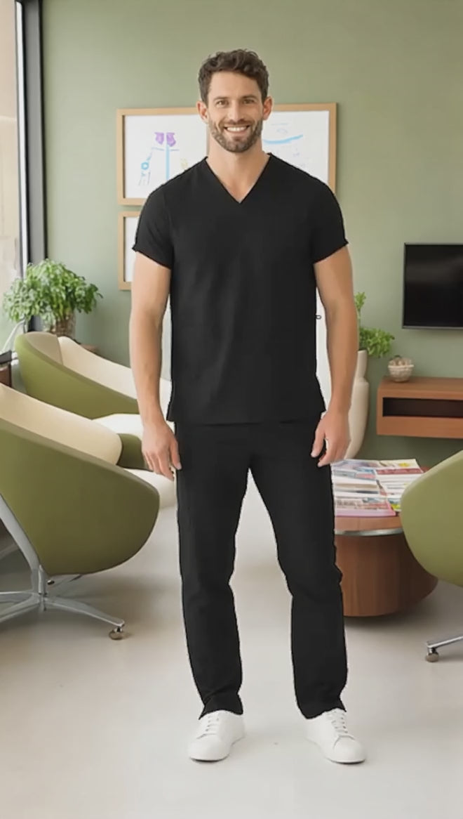 FOCUS+ Scrub Set of 3 | BLACK