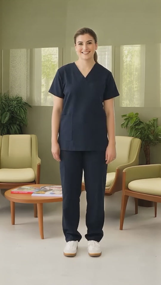 COMFORT+ Scrub Top | NAVY BLUE