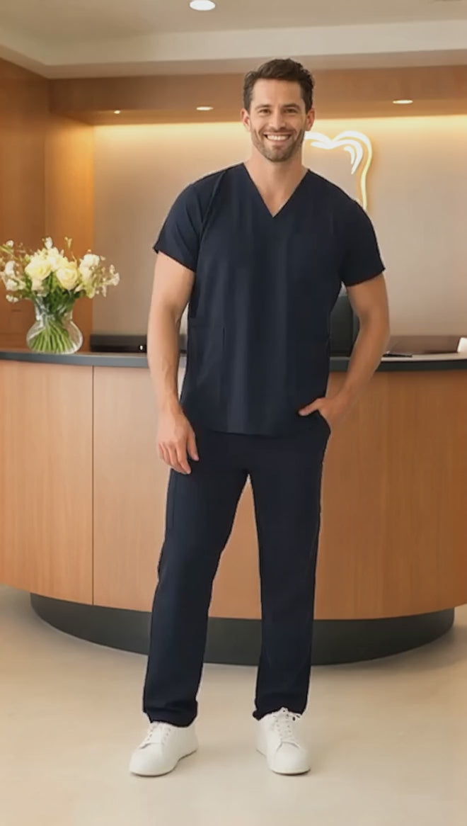 COMFORT+ Scrub Top | NAVY BLUE